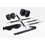 Набір Feral Feelings BDSM Kit 5 Black, наручники, поножі, хрестовина, маска, падл