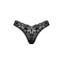 Мереживні стрінги Obsessive Donna Dream thong M/L Black, низька посадка