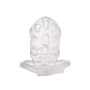 Клітка для пеніса LOCKINK SEVANDA Plastic Penis Chastity Cage, прозора, 3 кільця різних розмірів