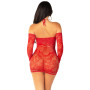 Сукня Leg Avenue Seamless Off The Shoulder Mini Dress One Size, Red