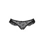 Трусики з оборками Passion Exclusive DONIA THONG XXL/XXXL, black