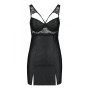 Бебі-дол з еко-шкіри та мережива Passion LOONA CHEMISE L/XL, black