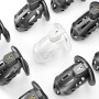 Клітка для пеніса LOCKINK SEVANDA Naja-Cobra Chastity Cage, чорна, 3 кільця різних розмірів
