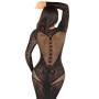 Сукня Leg Avenue Lace and Net Bodycon Gown One Size, Black