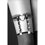Гартер на ногу Bijoux Pour Toi - WITH HEART AND SPIKES Black, сексуальна підв'язка з сердечком