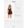 Еротичний комплект Obsessive Chemeris babydoll & thong M/L, пеньюар та стрінги