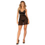 Еротичний комплект Obsessive Chemeris babydoll & thong M/L, пеньюар та стрінги