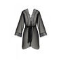 Пеньюар Passion AMBERLY PEIGNOIR black, L/XL, пояс у комплекті
