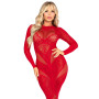Сукня Leg Avenue Lace and Net Bodycon Gown One Size, Red