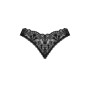 Мереживні стрінги Obsessive Donna Dream crotchless thong M/L Black, відкритий доступ