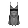 Еротичний комплект Obsessive Chemeris babydoll & thong XL/2XL, пеньюар та стрінги