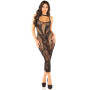 Сукня Leg Avenue Rhinestone Lace and Net Bodycon Dress One Size, Black