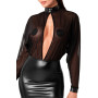 Сукня Noir Handmade F348 Powerwetlook and tulle dress - 3XL