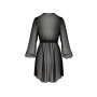 Пеньюар Passion AMBERLY PEIGNOIR black, XXL/XXXL, пояс у комплекті