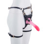 Страпон LOCKINK SEVANDA Queen Sheba Strapon Pink Dildo, регульовані кріплення, силіконовий дилдо