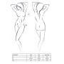Комплект білизни під латекс Passion CAPRI SET L/XL, black, міні-бікіні, стрінги, пояс для панчіх