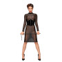 Сукня з мокрим ефектом Noir Handmade F182 Classic dress made of elastic tulle, M
