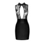 Сукня Noir Handmade F241 Short dress with powerwetlook skirt and tulle top, XL