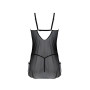 Пеньюар Passion DROSERA CHEMISE black, S/M, мереживний ліф зі стрепами, трусики в комплекті