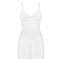 Пеньюар Obsessive Alissium chemise & thong, XL/2XL, мереживний ліф, стрінги в комплекті
