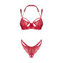Комплект Obsessive Matildea 2-pcs crotchless set L/XL