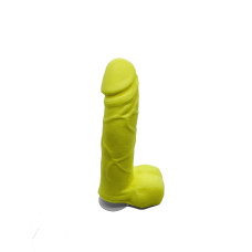 Мило у формі пеніса Чистий Кайф Yellow size M, крафтове мило-член, натуральне
