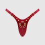 Трусики для страпона Strap-On-Me Leatherette Harness Fabulous - One Size - Red Glossy