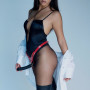 Трусики для страпона Strap-On-Me Leatherette Harness Fabulous - One Size - Red Glossy