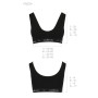 Спортивний топ з широкою гумкою Passion PS004 TOP XL, black