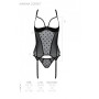 Корсет Passion MARINA CORSET, L/XL, black, з відкритими чашками