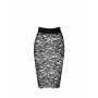 Спідниця Noir Handmade F302 Ambivalence, M, black, мереживо, довжина за коліна, шнурівка ззаду