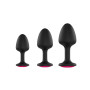 Анальна пробка Dorcel Geisha Plug Ruby M з кулькою всередині, створює вібрації, макс. діаметр 3,2см