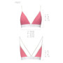 Спортивний топ з подвійними бретелями Passion PS007 TOP XL, pink
