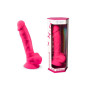Фалоімітатор SilexD Tomas Pink (MODEL 1 size 9in), двошаровий, силікон + Silexpan, діаметр 4,9см