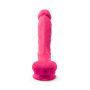 Фалоімітатор SilexD Tomas Pink (MODEL 1 size 9in), двошаровий, силікон + Silexpan, діаметр 4,9см