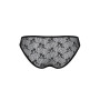 Трусики-сліпи з мереживною сіточкою Passion DINA THONG L/XL, black