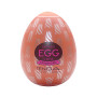 Мастурбатор-яйце Tenga Egg Cone, щільний TPE, пробник лубриканту 5 мл