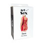 Лаковане сукня на шнурівці Art of Sex - Demi, колір чорний з ефектом голограми, L-2XL