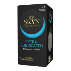 Безлатексні преміум-презервативи SKYN Extra Lubricated 24 шт (м'яте паковання!!!)
