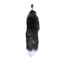 Металева анальна пробка Лисячий хвіст Alive Black And White Fox Tail S  (м'ята упаковка!!!)