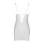 Сорочка з вирізами на грудях, стрінги Passion LOVELIA CHEMISE S/M, white