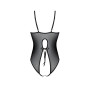 Боді з ажурним декором та відкритим кроком Passion URSULA BODY XXL/XXXL, black