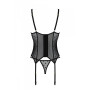 Корсет Passion MARINA CORSET, S/M, black, з відкритими чашками