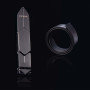 Регульована шльопалка LOCKINK Adjustable Slapper for Impact Play, чорна, натуральна шкіра
