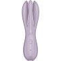 Кліторальний вібратор Satisfyer Threesome 2 Violet, 3 гнучкі пальчики, 3 мотори