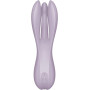 Кліторальний вібратор Satisfyer Threesome 2 Violet, 3 гнучкі пальчики, 3 мотори