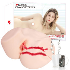 Мастурбатор Kokos 005 Jenny ONAHOLE Real Vagina 2WayPlus з вібрацією та масажем
