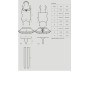 Еротичний костюм покоївки зі спідницею Obsessive Housemaid 5 pcs costume L/XL, чорно-білий, топ з пі