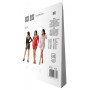 Напівпрозора мінісукня Passion BS101 One Size, black, рукави-мітенки