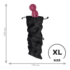 Мішечок для секс-іграшок Satisfyer Treasure Bag XL, чорний, на шнурку